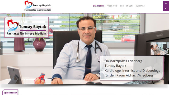 Website von Arztpraxis Dr. T. Baytak – Innere Medizin