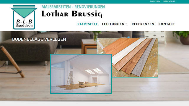 Website von BLB Baudekor – Lothar Brussig