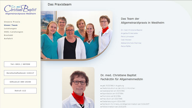 Dr. med. Christiane Baptist – Allgemeinarztpraxis – SEO-, GEO- & AEO-Referenz