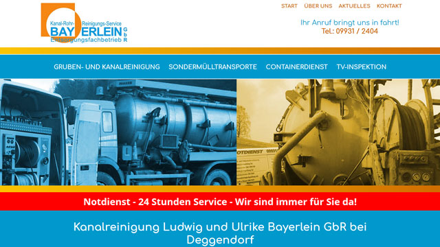 Kanalreinigung Ludwig & Ulrike Bayerlein – SEO-, GEO- & AEO-Referenz