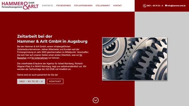 Personalmanagement Hammer & Arlt – SEO-, GEO- & AEO-Referenz