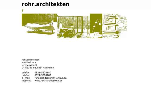 Website von Rohr Architekten