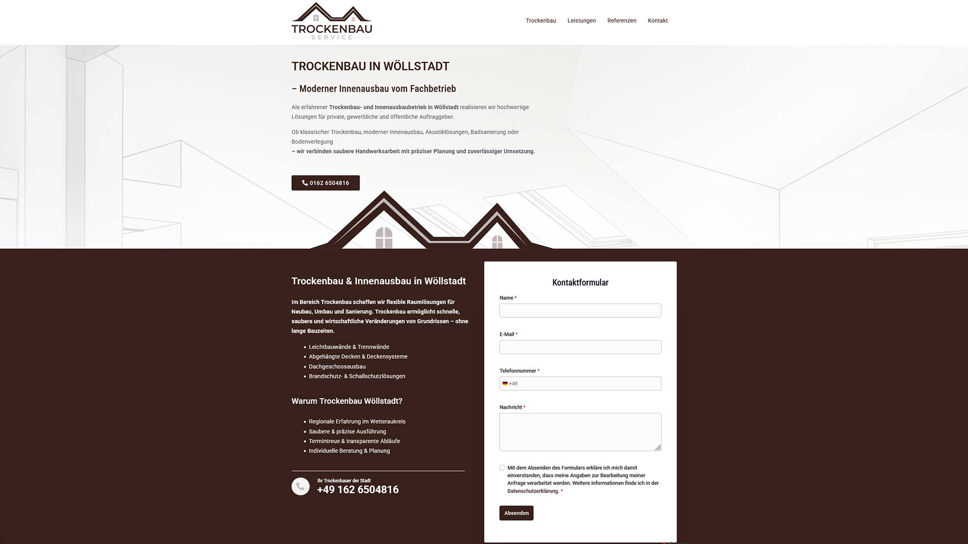 Trockenbau Wöllstadt – SEO-, GEO- & AEO-Referenz