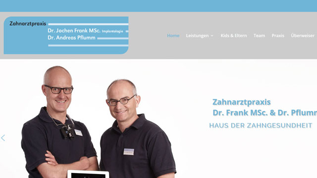 Website von Zahnarztpraxis Aindling