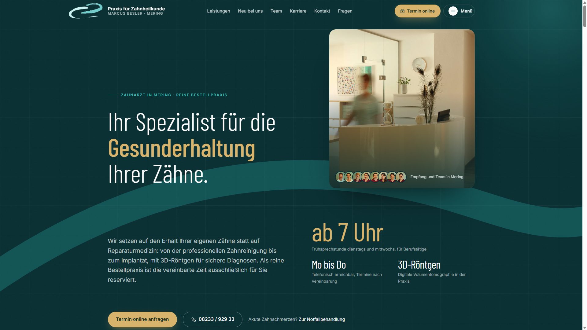 Praxis für Zahnheilkunde Marcus Besler – SEO-, GEO- & AEO-Referenz
